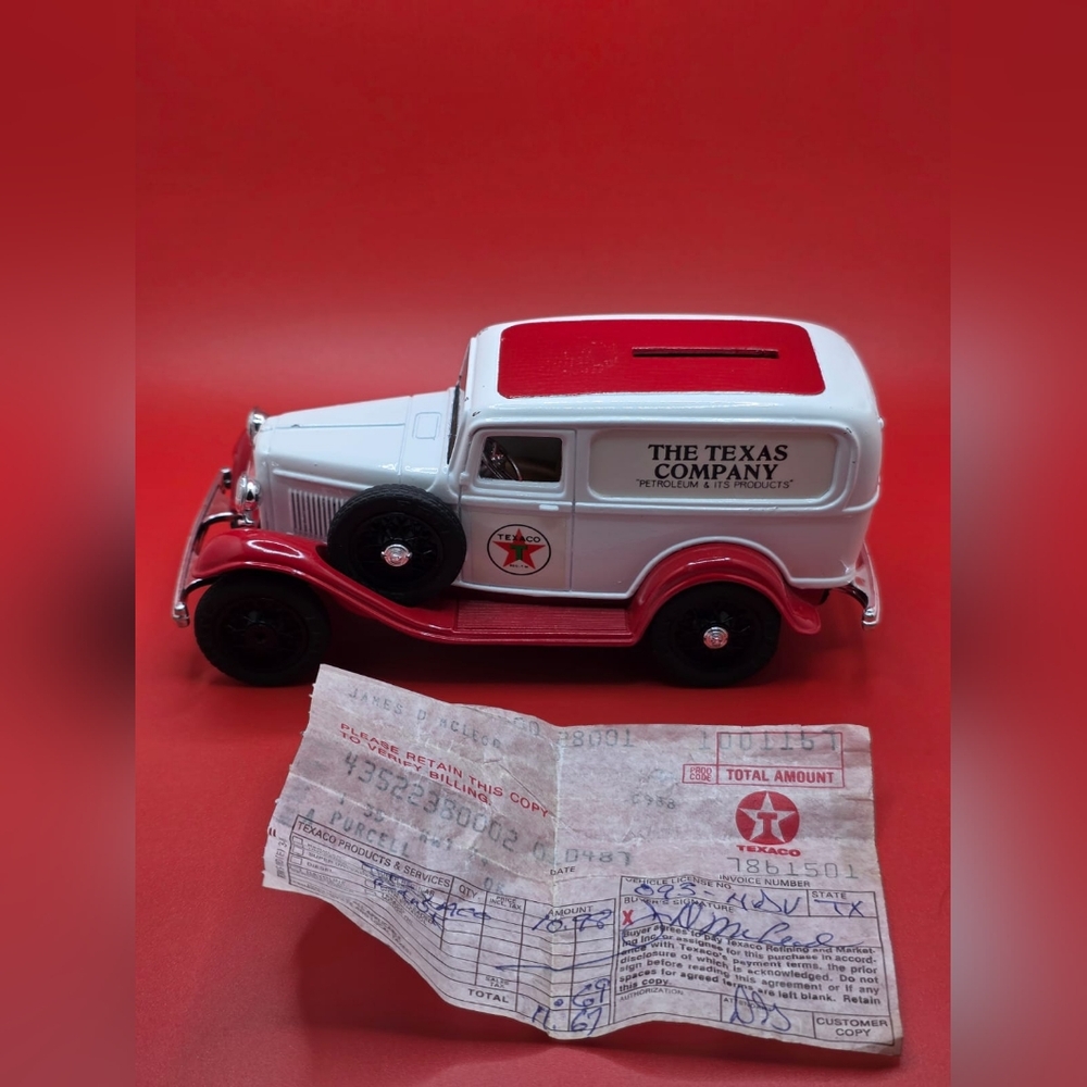 Texaco Diecast Model Car Bank